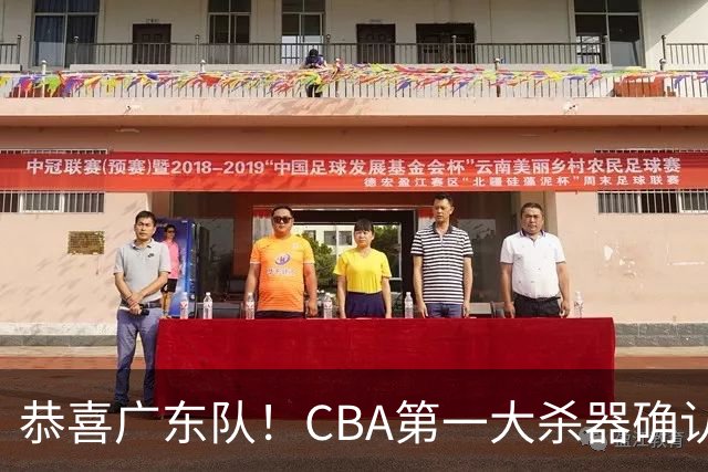 恭喜广东队！CBA第一大杀器确认加盟，力保亚帅躺进总决赛！